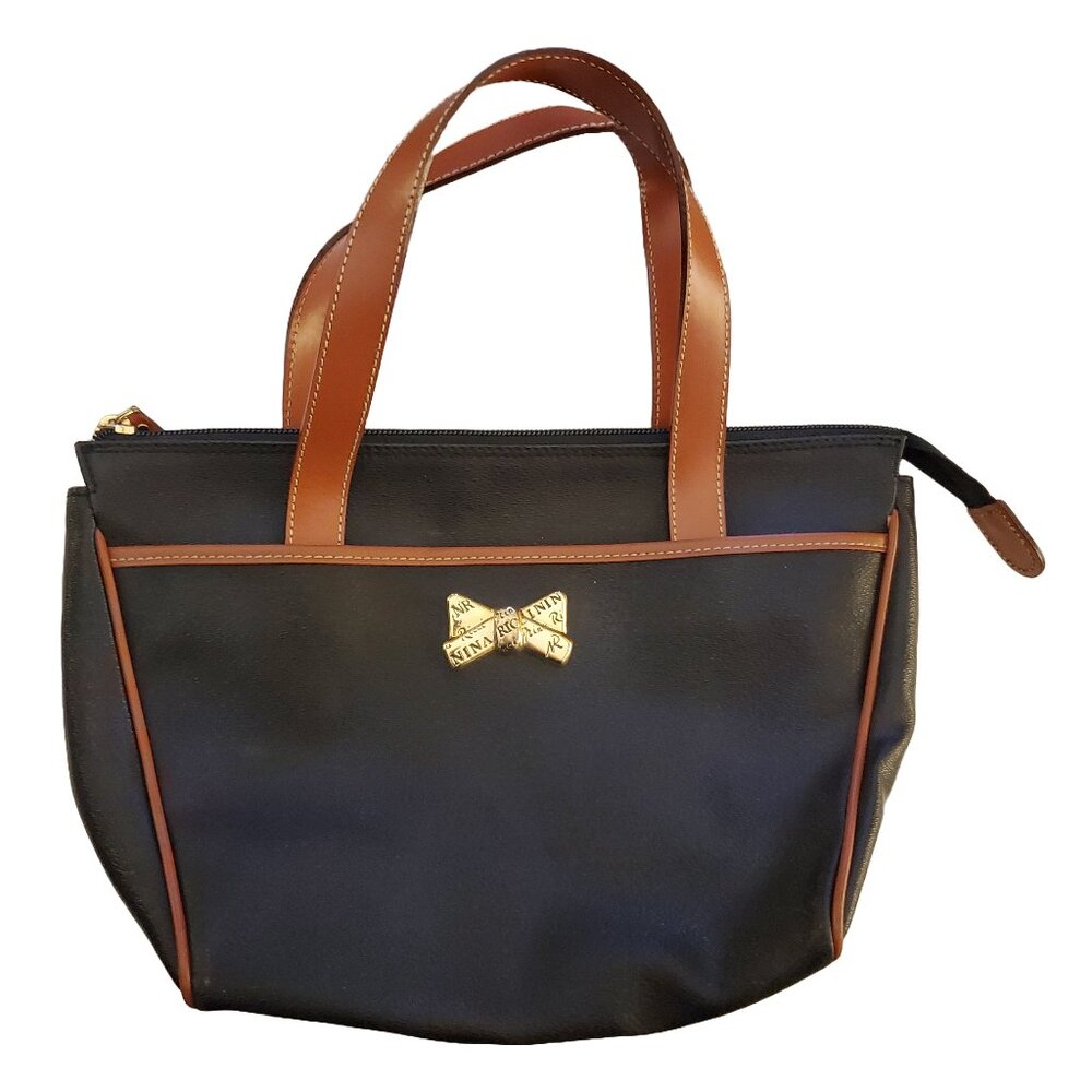 Nina Ricci Vintage Black Leather Bag